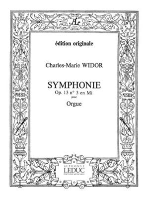 Charles-Marie Widor: Symphonie 3 Opus 13: Orgel