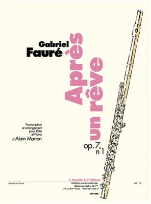 Gabriel Fauré: Apres Un Reve Op.7 No.1: Flöte mit Begleitung
