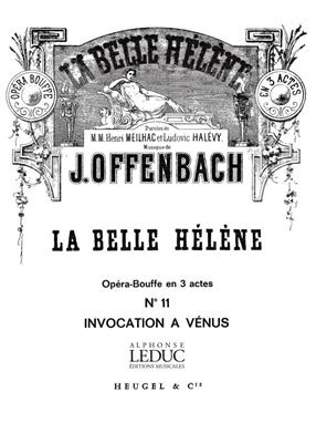 Jacques Offenbach: Belle Helene air No11 Invocation a Venus: Gesang mit Klavier
