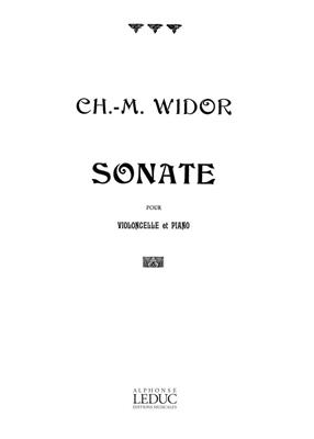 Charles-Marie Widor: Sonate Op80: Cello mit Begleitung