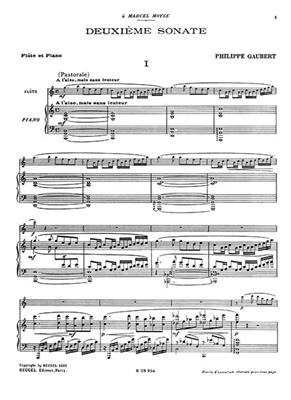 Philippe Gaubert: Sonate 2: Flöte mit Begleitung
