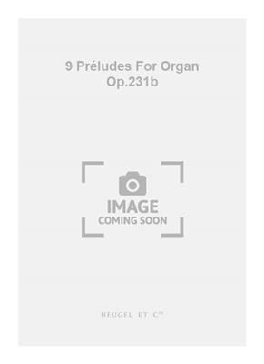 Darius Milhaud: 9 Préludes For Organ Op.231b: Orgel