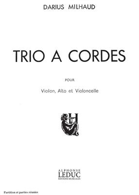 Darius Milhaud: Darius Milhaud: Trio a Cordes No.1, Op.274: Streichtrio