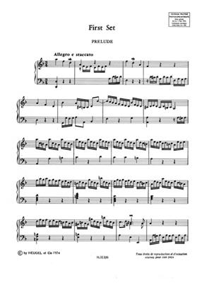 Lessons fot the harpsichord (pièces de clavecin)