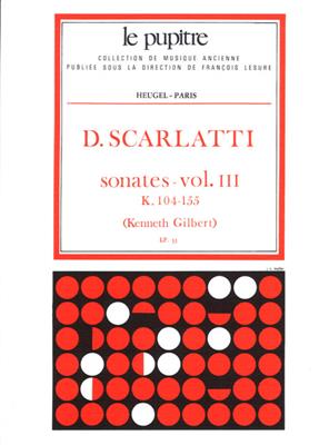 Domenico Scarlatti: Sonates Volume 3 K104 - K155: Cembalo