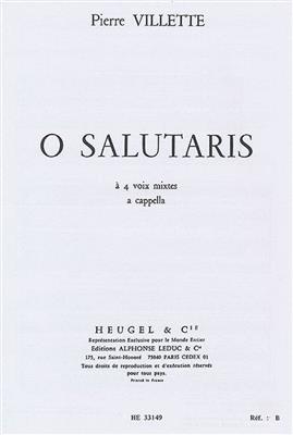 Villette: O Salutaris: Gemischter Chor A cappella