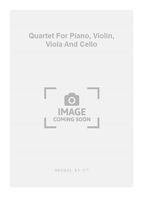 Camille Saint-Saëns: Quartet For Piano, Violin, Viola And Cello: Klavierquartett