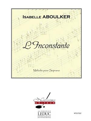 Isabelle Aboulker: Inconstante: Gesang mit Klavier