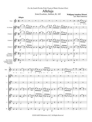Wolfgang Amadeus Mozart: Alleluja from Exsultate, Jubilate, K. 165: (Arr. Matt Johnston): Klarinette Ensemble