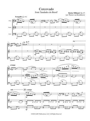 Darius Milhaud: Corcovado for Flute, Violin and Cello: (Arr. Warren van Bronkhorst): Kammerensemble