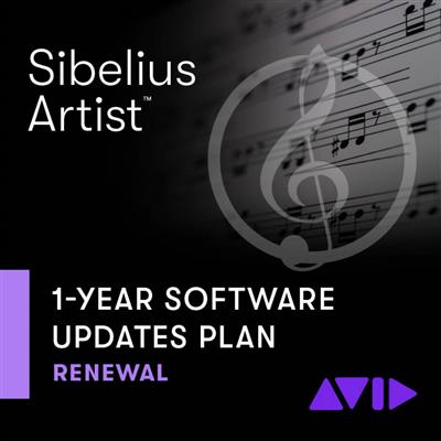 Sibelius Artist 1-Year Support & Updates Renewal