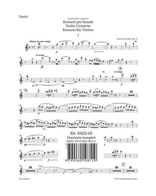 Antonín Dvořák: Violin Concerto in A minor Op.53: Orchester mit Solo