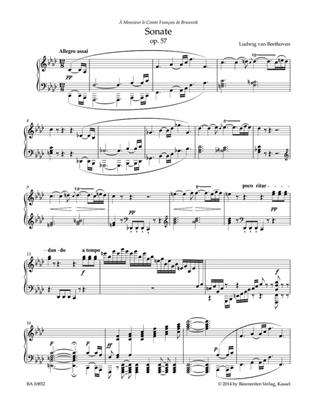 Ludwig van Beethoven: Sonata in F Minor Op. 57 "Appassionata": Klavier Solo