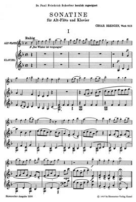 Cesar Bresgen: Sonatine 2 F Op.18: Blockflöte