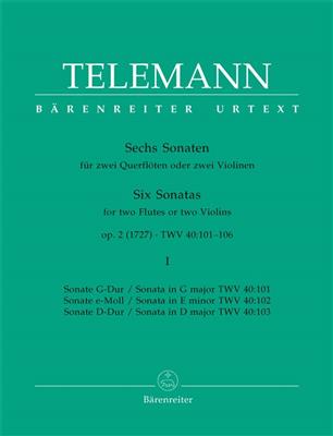 Georg Philipp Telemann: Sonaten(6) 1 Op.2: Flöte Duett