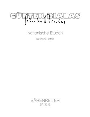 Günter Bialas: Kanonische Etueden: Flöte Duett