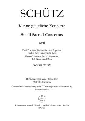 Heinrich Schütz: Kleine geistliche Konzerte, Heft 17: Gesang mit sonstiger Begleitung