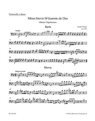Franz Joseph Haydn: Missa Brevis Sancti Joannis De Deo: Cello Solo