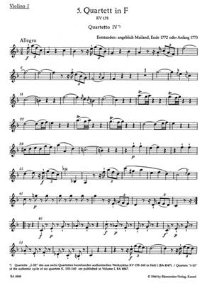 Wolfgang Amadeus Mozart: Thirteen Early String Quartets Volume 2 Nos 5-7: Streichquartett