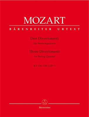 Wolfgang Amadeus Mozart: Three Divertimenti KV136-138: Streichquartett