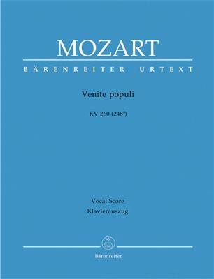 Wolfgang Amadeus Mozart: Venite Populi In D Major: Gemischter Chor mit Begleitung