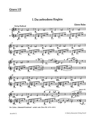 Günter Bialas: Eichendorff-Liederbuch: Gitarre Duett