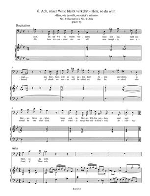 Johann Sebastian Bach: Arien für Bass: Gesang mit Klavier