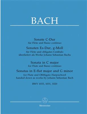 Johann Sebastian Bach: Three Sonatas For Flute And Basso Continuo: Bläserensemble