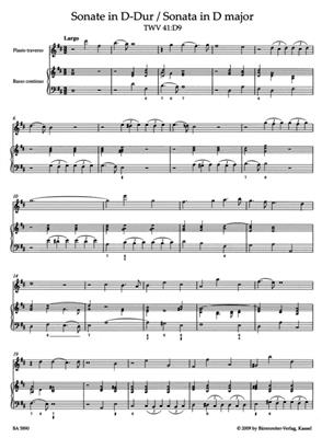 Georg Philipp Telemann: Zwei Sonaten - Two Sonatas for Flute and BC: Flöte mit Begleitung