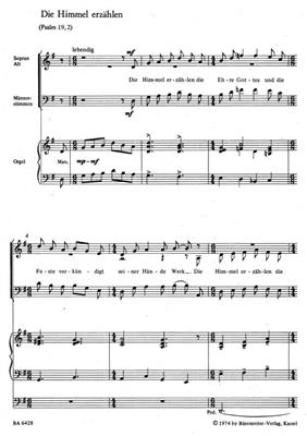 Rolf Schweizer: Psalmsprueche: Gemischter Chor mit Klavier/Orgel