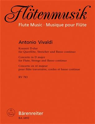 Antonio Vivaldi: Concerto For Flute In D RV783 (Score & Parts): Flöte mit Begleitung