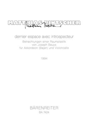 Matthias Pintscher: Betrachtung einer Raumplastik von Joseph Beuys: Akkordeon mit Begleitung