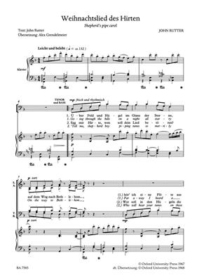 John Rutter: Weihnachtslied des Hirten - Shepherds Pipe Carol: Gemischter Chor mit Klavier/Orgel
