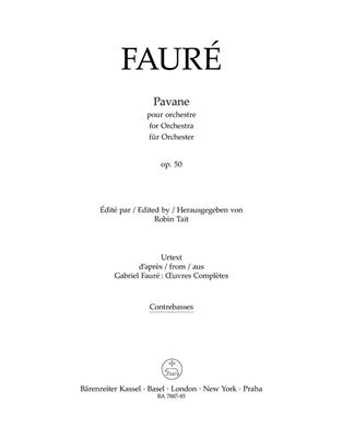 Gabriel Fauré: Pavane For Orchestra, Op.50 - Double Bass: Orchester
