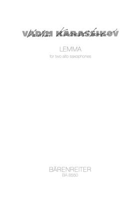 Vadim Karassikov: Lemma: Saxophon Duett