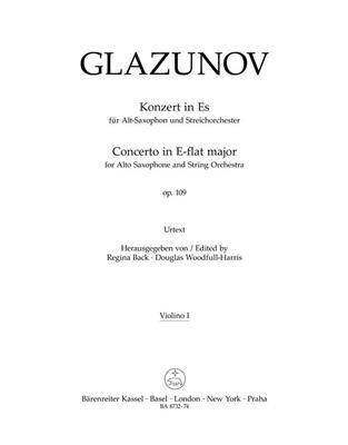 Alexander Glazunov: Alto Saxophone Concerto Op.109 (Violin I): Streichorchester mit Solo