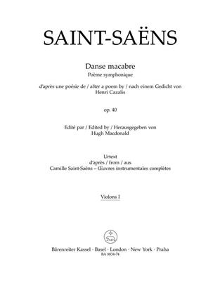 Camille Saint-Saëns: Danse macabre Op. 40 - Violin I: Orchester mit Solo