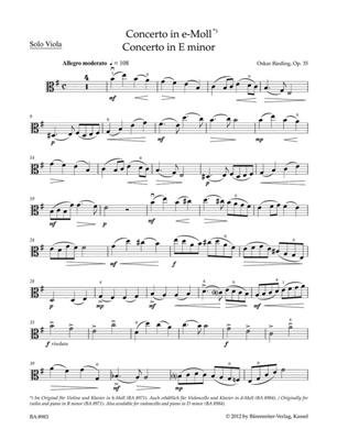 Oscar Rieding: Concert B Opus35: Viola mit Begleitung
