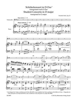 Friedrich Seitz: Concerto D Major Op. 22: Cello mit Begleitung
