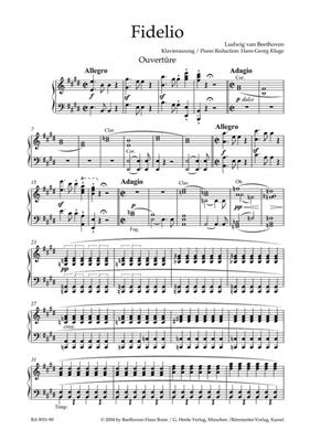 Ludwig van Beethoven: Fidelio Op 72 Per Canto E Piano: Gesang mit Klavier