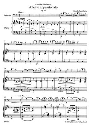 Camille Saint-Saëns: Allegro Appassionato In B Minor Op.43: Cello mit Begleitung