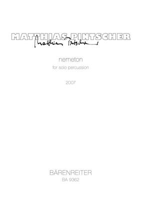 Matthias Pintscher: nemeton for solo percussion: Sonstige Percussion