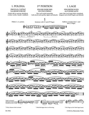 School Of Violin Technique Op. 1 (Book 1)
