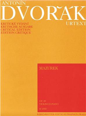 Antonín Dvořák: Mazurek: Violine mit Begleitung