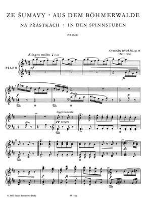 Antonín Dvořák: Aus dem Bohmerwalde: Klavier vierhändig
