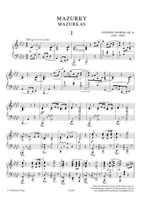 Antonín Dvořák: Mazurkas: Klavier Solo