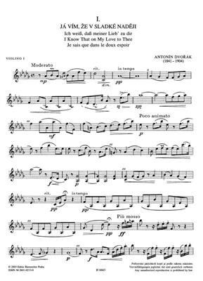 Antonín Dvořák: Zypressen: Streichquartett