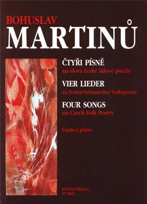 Bohuslav Martinu: Vier Lieder: Gesang mit Klavier