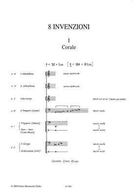 Miloslav Kabelác: 8 Invenzioni: Percussion Ensemble