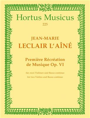 Jean-Marie Leclair: Premiere Recreation 2 Vln Bc: Violin Duett